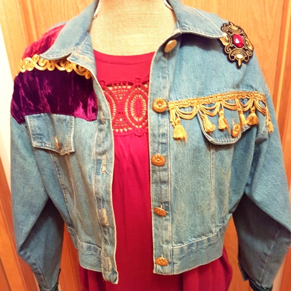 Funky SzM Boho Jean Jacket